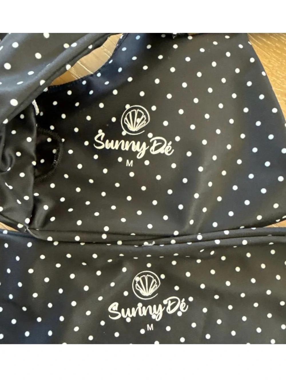 Sunny De Flora Fauna Freckles Bikini Size M in Black and White